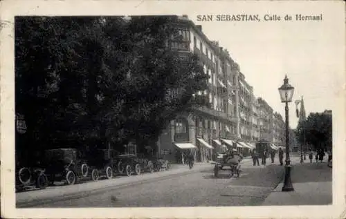 Ak Donostia San Sebastian Baskenland, Calle de Hernani