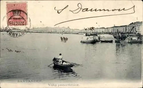 Ak Santander Kantabrien Spanien, Panoramablick