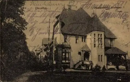 Studentika Ak Clausthal Zellerfeld im Oberharz, Erzstraße, Montanenhaus