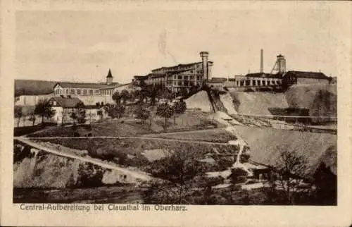 Ak Clausthal Zellerfeld im Oberharz, Central-Aufbereitung