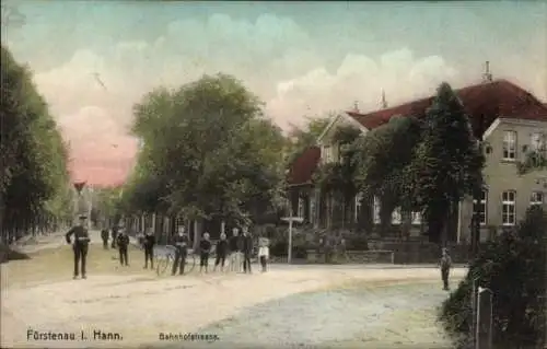 Ak Fürstenau Vechelde in Niedersachsen, Bahnhofstraße