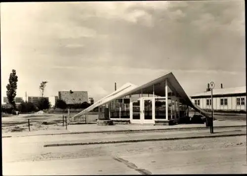 Ak Dranske auf Rügen, Bus-Wartehalle
