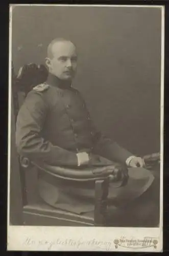 Cabinet Foto Großherzog Friedrich Franz IV. von Mecklenburg-Schwerin