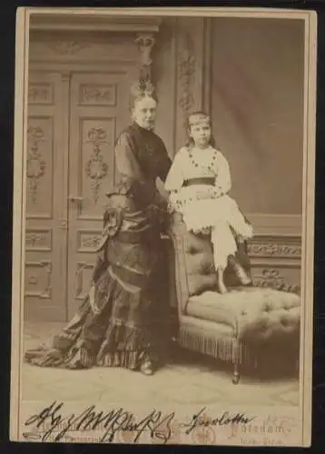Cabinet Foto Herzogin Alexandrine von Mecklenburg, geb. von Preußen