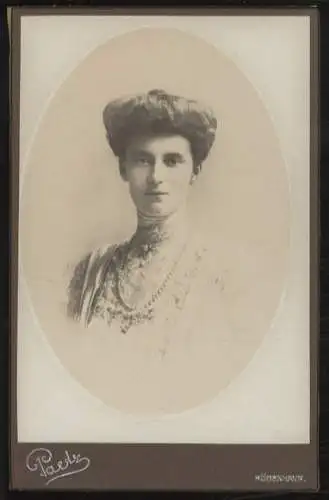 Cabinet Foto Herzogin Alexandrine von Mecklenburg-Schwerin