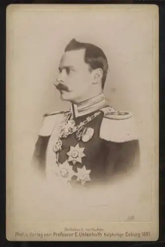 Cabinet Foto Großherzog Ernst Ludwig von Hessen-Darmstadt