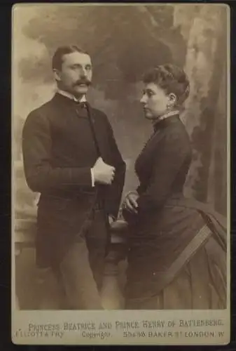 Cabinet Foto Prinzessin Beatrice und Prinz Henry von Battenberg
