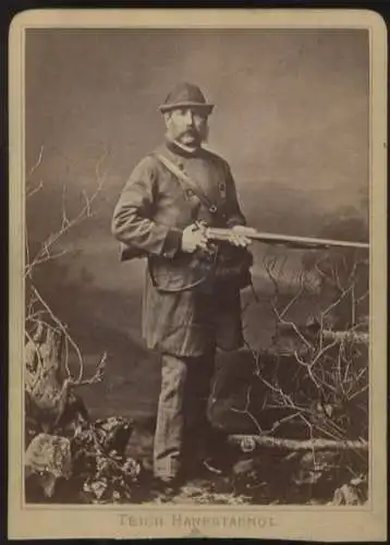 Cabinet Foto König Albert von Sachsen