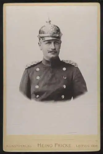 Cabinet Foto König Friedrich August von Sachsen