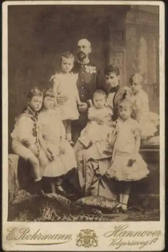 Cabinet Foto Herzog Ernst August  von Hannover mit seiner Familie
