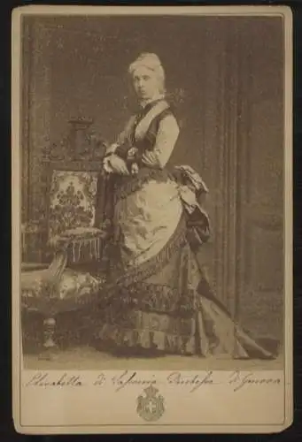abinet Foto Elisabeth von Sachsen, Herzogin von Genua