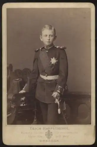 Cabinet Foto Prinz Max von Sachsen