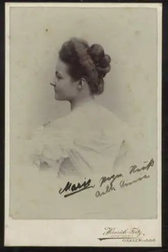 Cabinet Foto Prinzessin Marie Agnes von Reuß (ältere Linie)