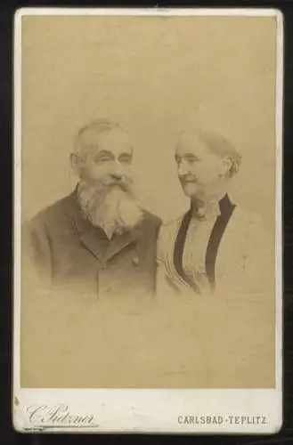 Cabinet Foto Fürst Adolf Georg zu Schaumburg-Lippe und Fürstin Hermine