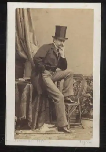 CdV Portrait Prinz Heinrich VII. von Reuß-Köstritz