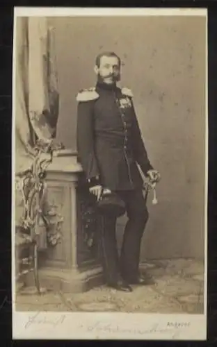 CdV Portrait Adolf I. Georg zu Schaumburg-Lippe