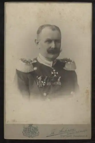 Cabinet Foto König Wilhelm II. von Württemberg