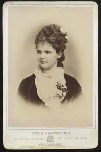 Cabinet Foto Marie von Württemberg, geb. von Waldeck-Pyrmont