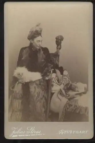 Cabinet Foto Königin Olga von Württemberg, geb. Nikolajewna Romanowa