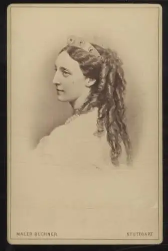Cabinet Foto Königin Olga von Württemberg, geb. Nikolajewna Romanowa
