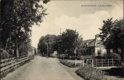 Ak Leimuiden Südholland, Dorfstraße