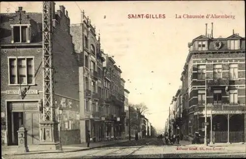 Ak Saint Gilles Sint Gillis Brüssel Brüssel, La Chaussee de Alsemberg