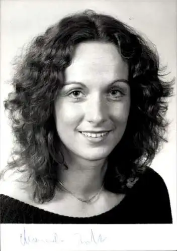 Ak Sängerin Manuela Reichert, Portrait, Autogramm