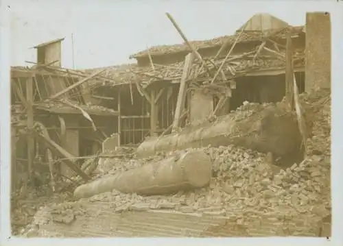 Foto Ivry sur Seine Val de Marne, Explosion einer Fabrik, Trümmer, 1912