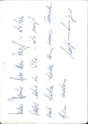 Ak Schauspieler Wolfram Weniger, Portrait, Autogramm