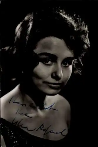 Ak Schauspielerin Ulla Rafael, Portrait, Autogramm