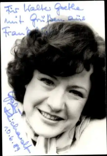 Ak Schauspielerin Gaby Reichardt, Portrait, Autogramm
