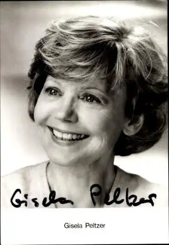 Ak Schauspielerin Gisela Peltzer, Portrait, Autogramm