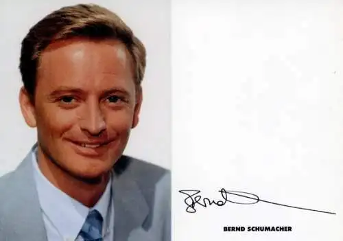 Ak Schauspieler Bernd Schumacher, Portrait, Autogramm, SAT1
