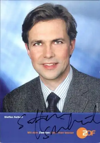 Ak Schauspieler Steffen Seibert, Portrait, Autogramm, ZDF