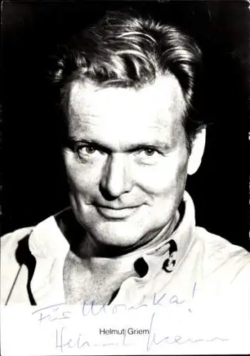 Ak Schauspieler Helmut Griem, Portrait, Autogramm