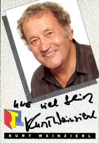 Ak Schauspieler Kurt Weinzierl, Portrait, Autogramm, RTL plus
