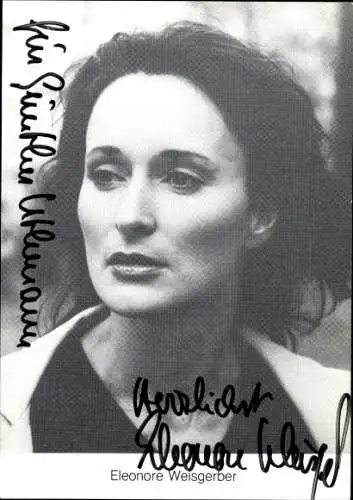 Ak Schauspielerin Eleonore Weisgerber, Portrait, Autogramm