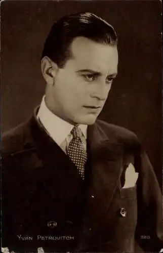 Ak Schauspieler Yvan Petrovitch, Portrait