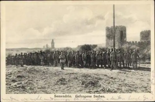 Ak Smederevo Semendria Serbien, Gefangene Serben, I. WK