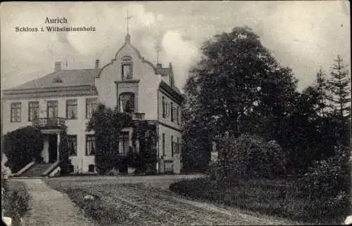 Ak Aurich in Ostfriesland, Schloss, Wilhelminenholz