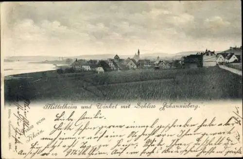 Ak Johannisberg Geisenheim am Rhein Hessen, Mittelheim, Schloss Johannisberg