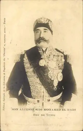 Ak Seine Hoheit Sidi Mohamed el Hadi, Bey von Tunis