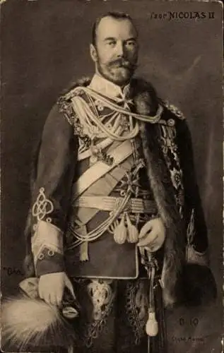 Ak Portrait Zar Nikolaus II von Russland in Uniform, Orden, Abzeichen