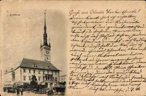 Ak Olomouc Olmütz Stadt, Rathaus
