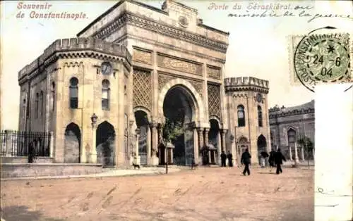 Ak Konstantinopel Istanbul Türkei, Porte du Seraskierat