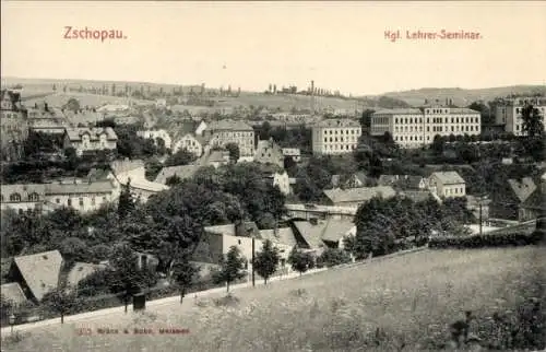 Ak Zschopau im Erzgebirge Sachsen, Kgl. Lehrer-Seminar