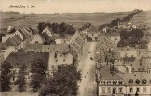 Ak Marienberg im Erzgebirge Sachsen, Gesamtansicht