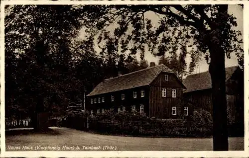 Ak Georgenthal in Thüringen, Neues Haus, Vierpfennig Haus, Förster Brandt