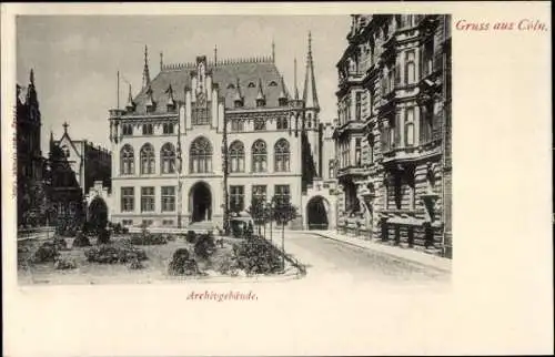Ak Köln am Rhein, Archivgebäude