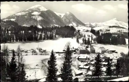 Ak Fieberbrunn in Tirol, Teilansicht, Kitzbüheler Horn